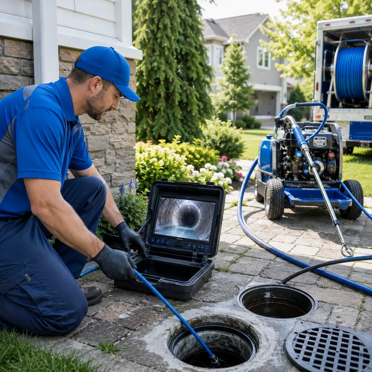 Outdoor drain cleaning professionals serving Blanchardville, WI